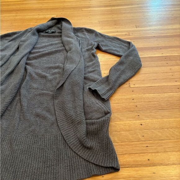 Barefoot Dreams Bamboo Chic Lite grey super soft cardigan sweater - Picture 2 of 4